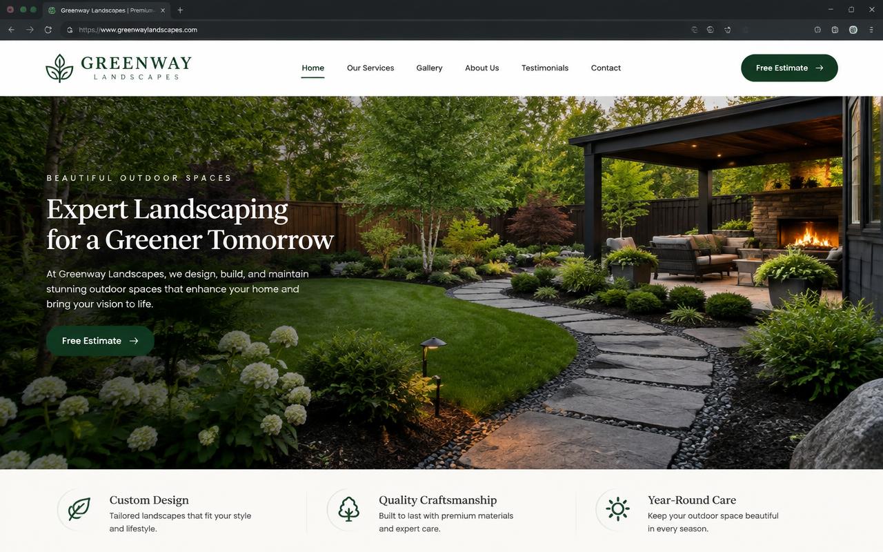 Greenway — spring cleanups concept